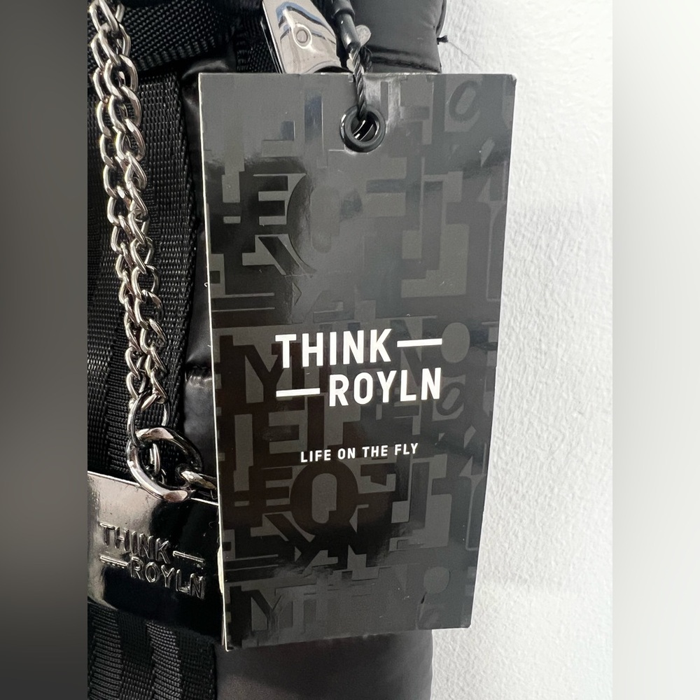 Think Royln Black Large Water Bottle Bag NWT